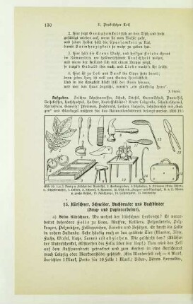 13. Kürschner, Schneider, Buchdrucker und Buchbinder (Zeug- und Papierarbeiter)