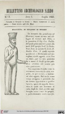 Statuetta di Serapide in bronzo