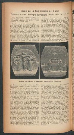 Ecos de la Exposición de Turín