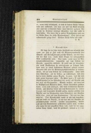 Sprachliches
