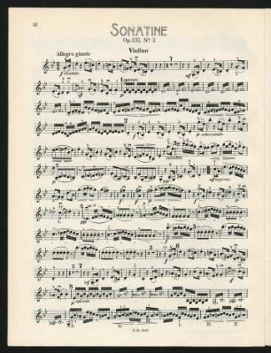 Violino, op. 137, No. 3