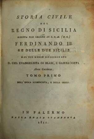 Storia civile del regno di Sicilia