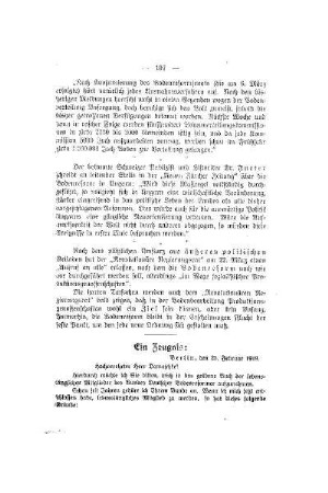 Ein Zeugnis: