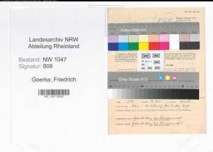 Entnazifizierung Friedrich Goerke , geb. 30.12.1906 (Polizist)