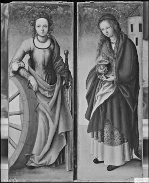 Die heilige Katharina und die heilige Barbara