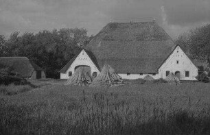 Garding: Friesengutshof, Wirtschaftshof [mit Garben]