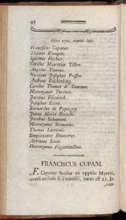 Anno 1710. mortui sunt:[...]