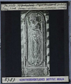 Siena, Dom, Grabplatte des Giovanni Pecci