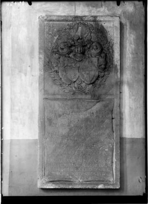 Heidelberg Peterskirche Grabstein Maria Elisabetha Miegschloeri (gestorben 1671)