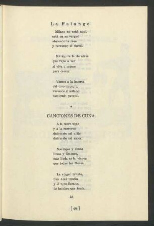 Canciones de cuna.