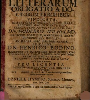 Litterarum obligatio a doctorum erroribus vindicata