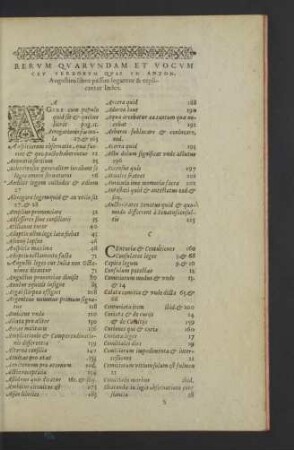 Rerum quarundam et vocum