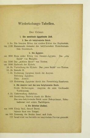 Wiederholungs-Tabellen