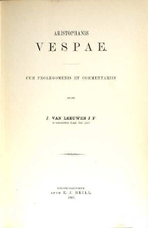 Aristophanis Vespae