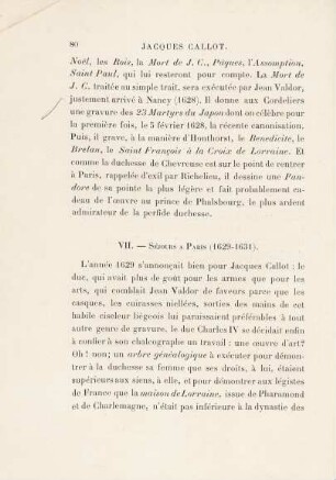 VII. - Séjour à Paris (1629-1631)