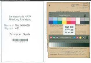 Entnazifizierung Gerda Schroeder , geb. 02.03.1894 (Lehrerin)