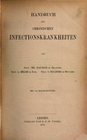 Handbuch der speciellen Pathologie und Therapie, 3
