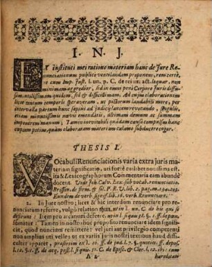 Disp. iur. inaug. de iure renuntiationum