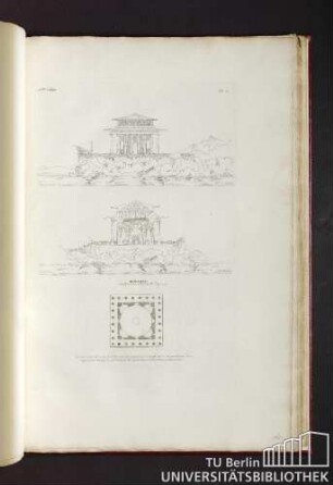 Pl. 1. Kiosque. Médaille decernée par l'academie a Mr Verly.