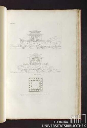 Pl. 1. Kiosque. Médaille decernée par l'academie a Mr Verly.