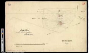 Lageplan des herzoglichen Jagdhauses Hubertus