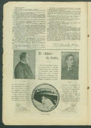 El "debut" de Guitry