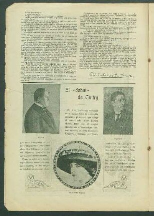 El "debut" de Guitry