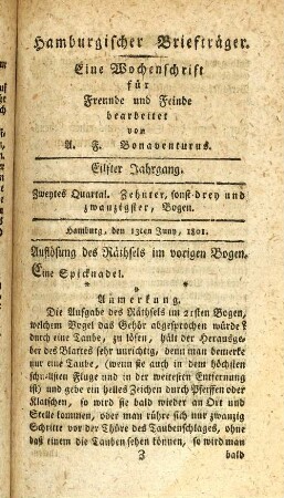 Zehnter, sonst drey und zwanzigster, Bogen