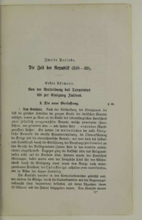 Zweite Periode. Die Zeit der Republik (510-30)