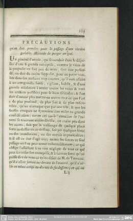 Précautions qu' on doit prendre our le passage d' une rivière guéable. Méthode de purger un gué