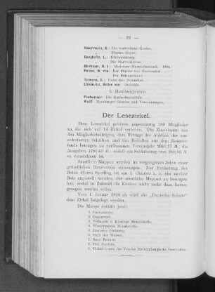 Der Lesezirkel.