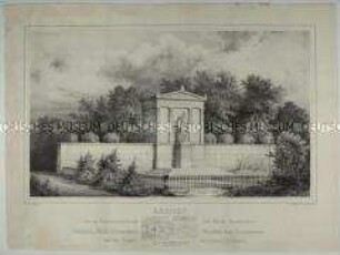 Gneisenau-Denkmal in Sommerschenburg mit Lageplan
