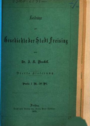 Beiträge zur Geschichte der Stadt Freising, 4. Pfarrkirche u. Pfarrei St. Georg