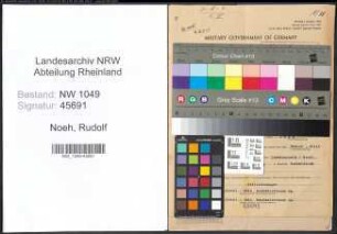 Entnazifizierung Rudolf Noeh , geb. 02.07.1917 (Finanzbeamter)