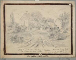 Das "Rote Haus", Forst- und Gasthaus und Sitz des Hegereiters (ab etwa 1880 Königliche Villa) in Strehlen (Dresden-Strehlen)