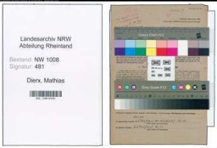 Entnazifizierung Mathias Dierx , geb. 22.01.1893 (Arbeiter)