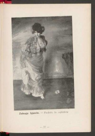 Zuloaga Ignacio. - Paulette la cupletista