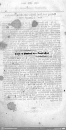 Druck der Gerlach´schen Buchdruckerei
