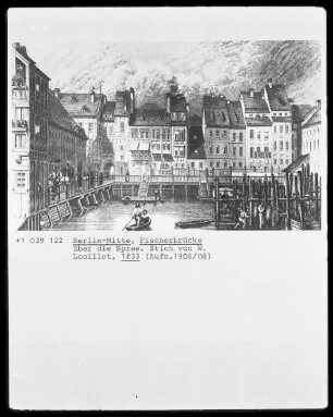 Berlin-Mitte, Fischerbrücke über die Spree
