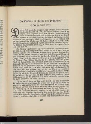 In Stellung im Walde von Prémontré