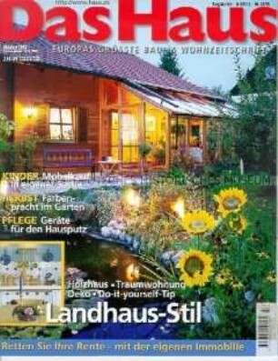 "Das Haus", Zeitschrift für Bauen und Wohnen (Zeitungskiosk 1998)