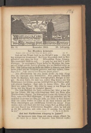 Nr. 11. November 1912
