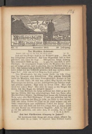 Nr. 11. November 1912