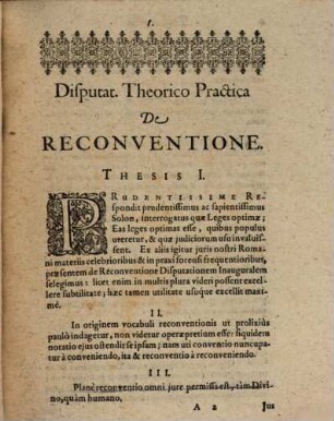 Disp. theor. pract. de reconventione