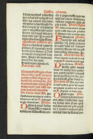 Sequuntur suffragia communia a dominica post octavas penthecostes usque ad adventum domini observanda ...