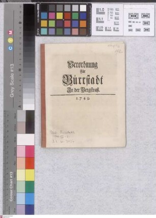 Bürstadt: Kurmainz. Dorfordnung zu Bürstadt