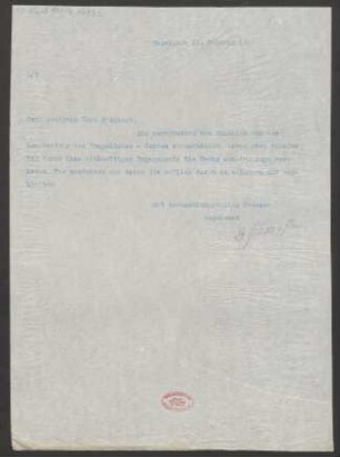 Brief an Eugen d' Albert : 11.02.1913