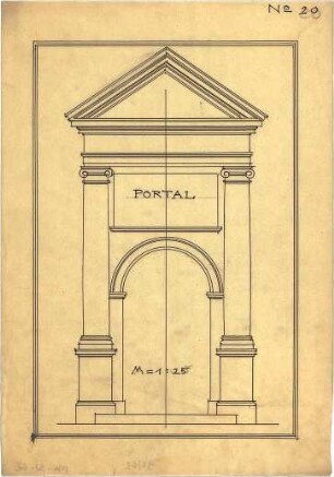 Pfann, Paul; Übungsblätter zur Perspektive - Portal (Ansicht)