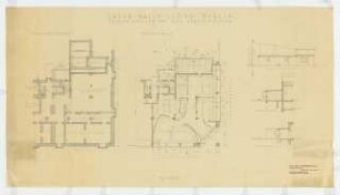 Laden Bally-Lloyd, Berlin-Charlottenburg: Grundrisse, Ansicht und Schnitte 1:100