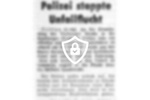 Polizei stoppte Unfallflucht